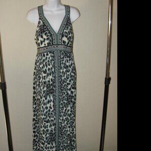 INC Leopard Print Maxi Dress Sz P/L NWT